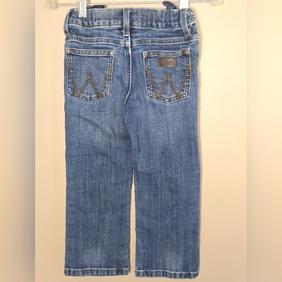 Boy's Wrangler Retro Slim Straight Adjustable Waist Jeans, Size 4 Reg - Picture 2 of 5